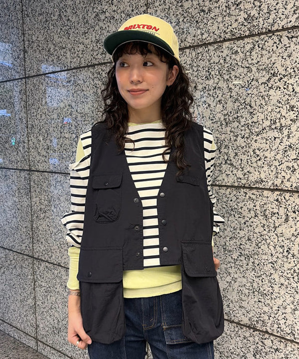 ばるたんさんの「BEAMS WOMEN｜maturely / ボーダー オープン ショルダー ロングスリーブ カットソー」を使ったコーディネート