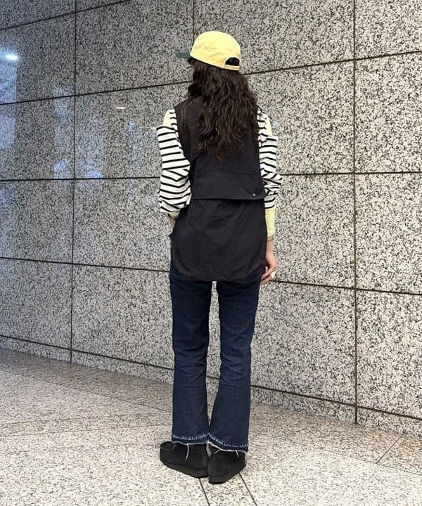 ばるたんさんの「BEAMS WOMEN｜maturely / ボーダー オープン ショルダー ロングスリーブ カットソー」を使ったコーディネート