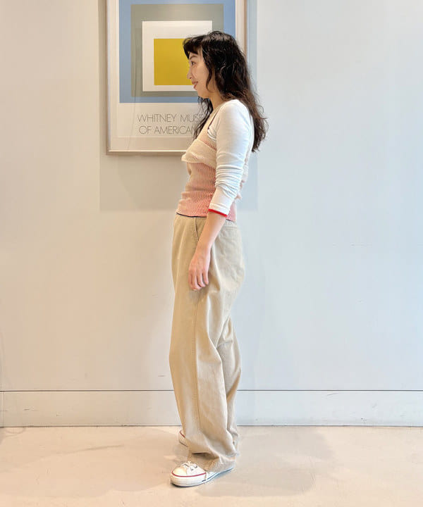 おのすさんの「BEAMS WOMEN｜maturely / プレーティング ワンショルダー ベスト」を使ったコーディネート