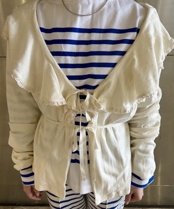 みりさんの「ラッフル カーディガン」を使ったコーディネート