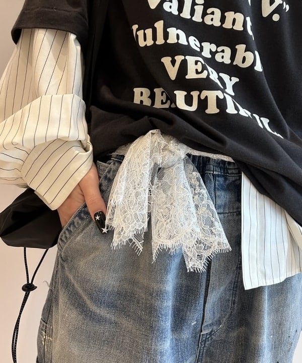 ando naoさんの「BEAMS WOMEN｜【別注】HEAR MY NAME &times; maturely / メモラブル プリント Tシャツ」を使ったコーディネート