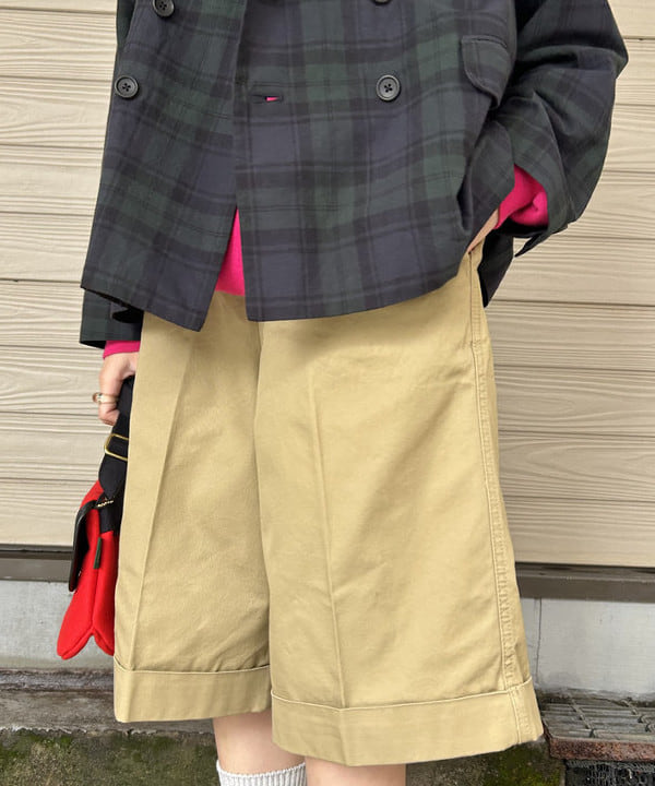 MATSUMOTO AMIさんの「BEAMS WOMEN｜チェック ダブル ジャケット」を使ったコーディネート