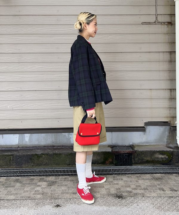 MATSUMOTO AMIさんの「BEAMS WOMEN｜チェック ダブル ジャケット」を使ったコーディネート