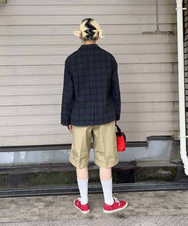 MATSUMOTO AMIさんの「BEAMS WOMEN｜チェック ダブル ジャケット」を使ったコーディネート