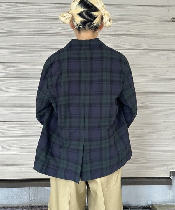 MATSUMOTO AMIさんの「BEAMS WOMEN｜チェック ダブル ジャケット」を使ったコーディネート