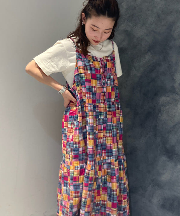 モモさんの「BEAMS WOMEN｜ボーイ エンブロイダリー クルー Tシャツ」を使ったコーディネート