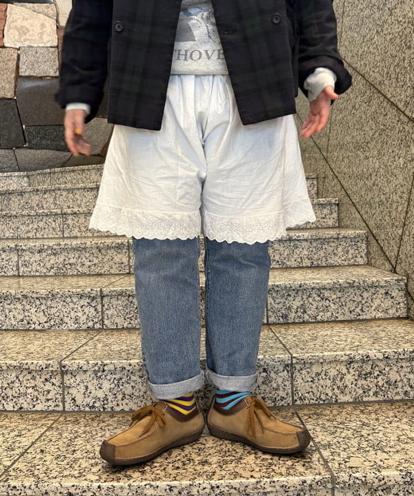 イガラシさんの「BEAMS WOMEN｜チェック ダブル ジャケット」を使ったコーディネート