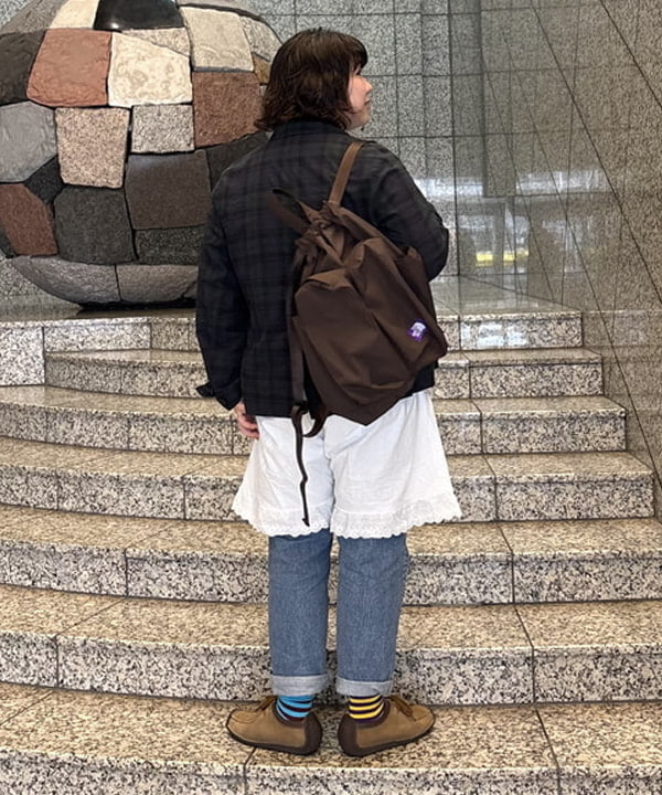 イガラシさんの「BEAMS WOMEN｜チェック ダブル ジャケット」を使ったコーディネート