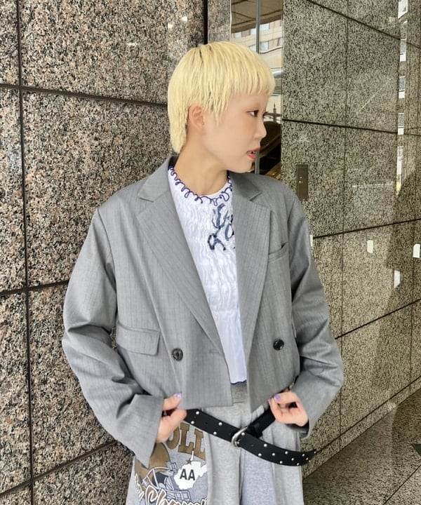 あさひさんの「BEAMS WOMEN｜スタッズ ベルト」を使ったコーディネート