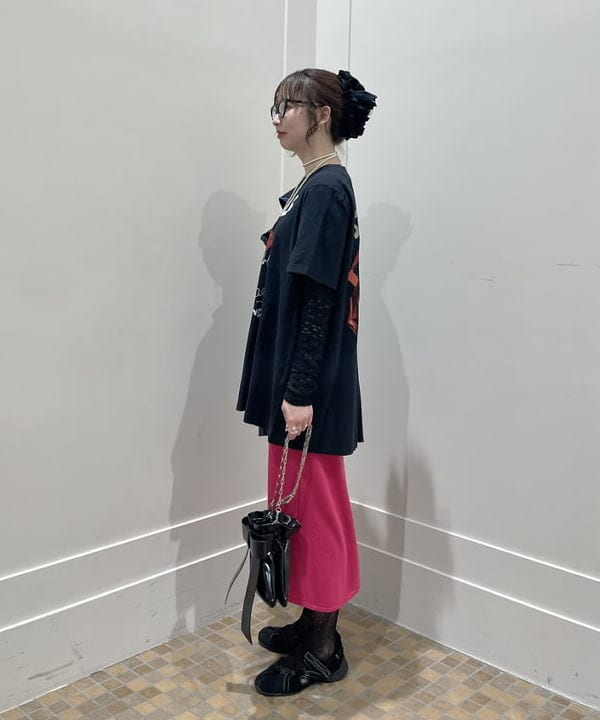 reiさんの「BEAMS WOMEN｜ジャカード レース クルーネック Tシャツ」を使ったコーディネート