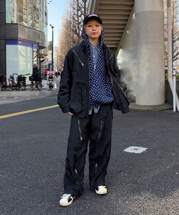 Heg.さんの「BEAMS WOMEN｜ナイロン オックス ミリタリー ブルゾン」を使ったコーディネート