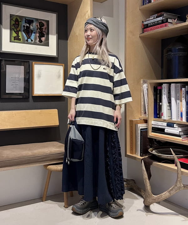 ando naoさんの「BEAMS WOMEN｜BEAMS BOY / リブヘアバンド」を使ったコーディネート