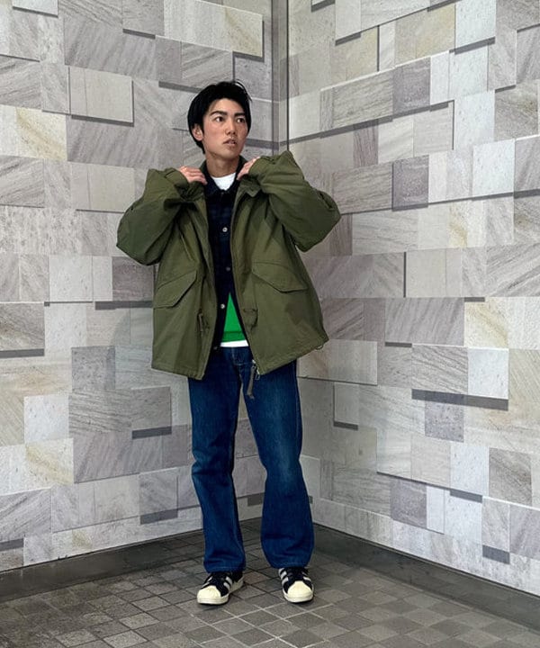 あがりえ ひゅうがさんの「チェック G-ジャケット【リラックスフィット】」を使ったコーディネート