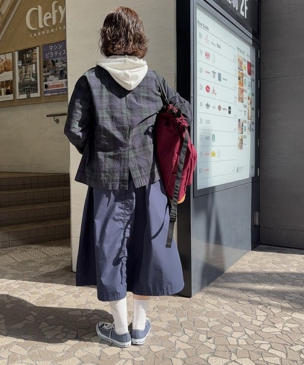 み　う　ちさんの「BEAMS WOMEN｜ボーイ ベーシック Tシャツ」を使ったコーディネート