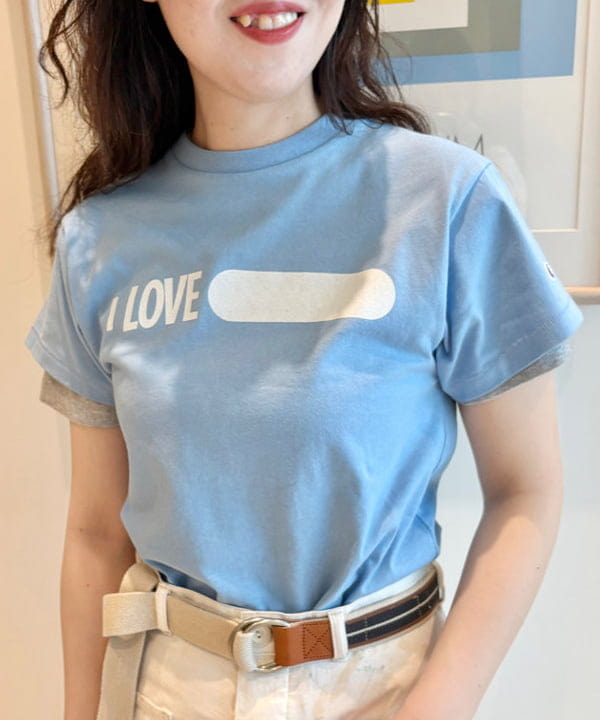 おのすさんの「BEAMS WOMEN｜【別注】Champion / プリント Tシャツ」を使ったコーディネート