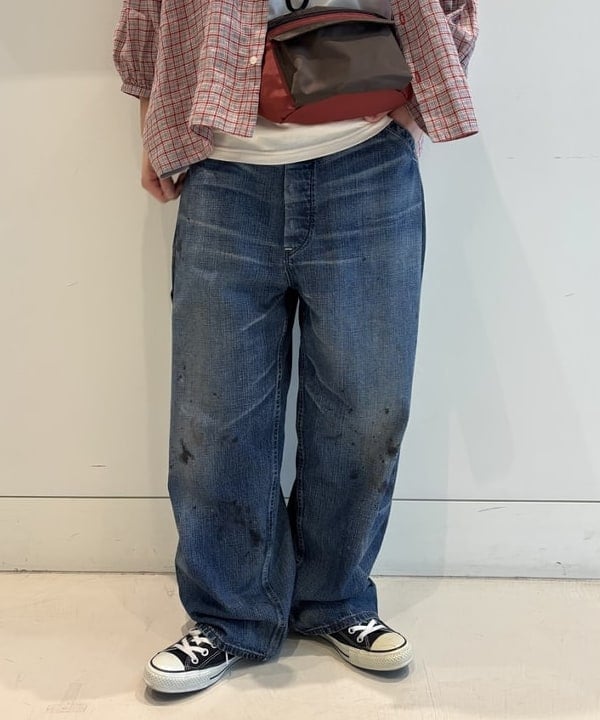 アベアミさんの「BEAMS WOMEN｜【別注】Lee &times; maturely / ヴィンテージ ペインター パンツ」を使ったコーディネート