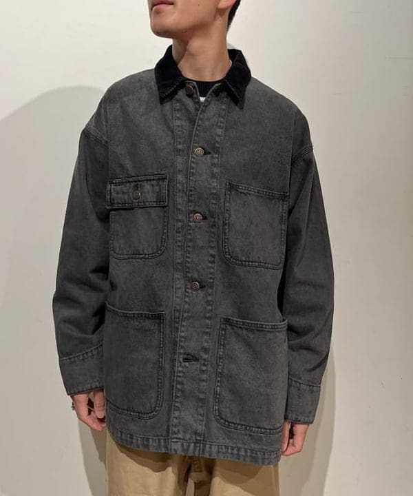 BANさんの「BEAMS WOMEN｜フェード デニム ルーズ カバーオールジャケット」を使ったコーディネート