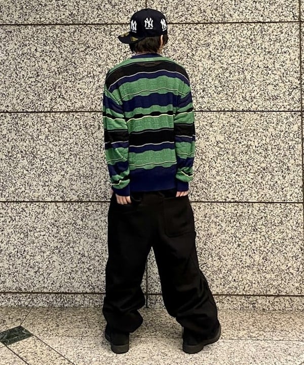 はるひむさんの「BEAMS WOMEN｜12ゲージ ジャカード マルチボーダーニット【ワイドフィット】」を使ったコーディネート