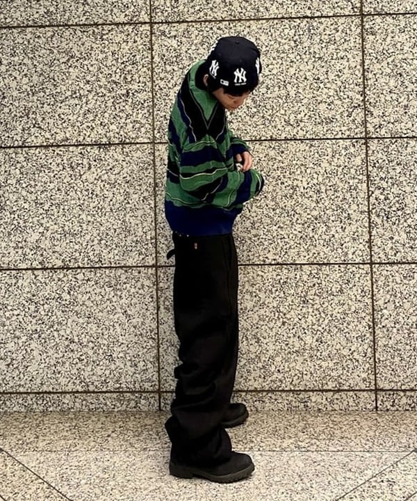 はるひむさんの「BEAMS WOMEN｜12ゲージ ジャカード マルチボーダーニット【ワイドフィット】」を使ったコーディネート