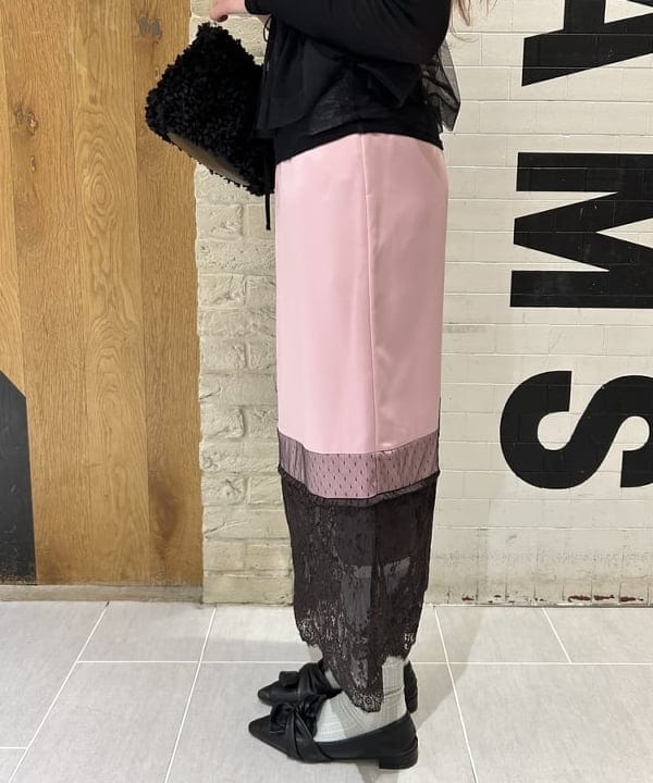 桃羽さんの「BEAMS WOMEN｜テレコ リブ クルーネック トップス」を使ったコーディネート