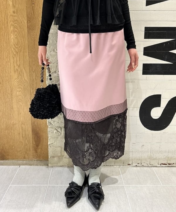 桃羽さんの「BEAMS WOMEN｜テレコ リブ クルーネック トップス」を使ったコーディネート