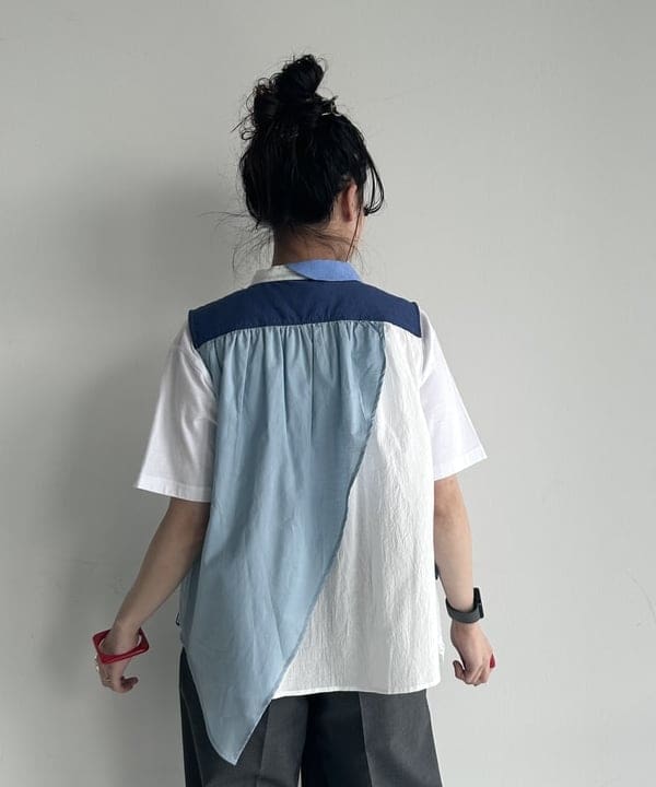 清水 彩乃さんの「BEAMS WOMEN｜ティーダブ ワイド スラックス」を使ったコーディネート