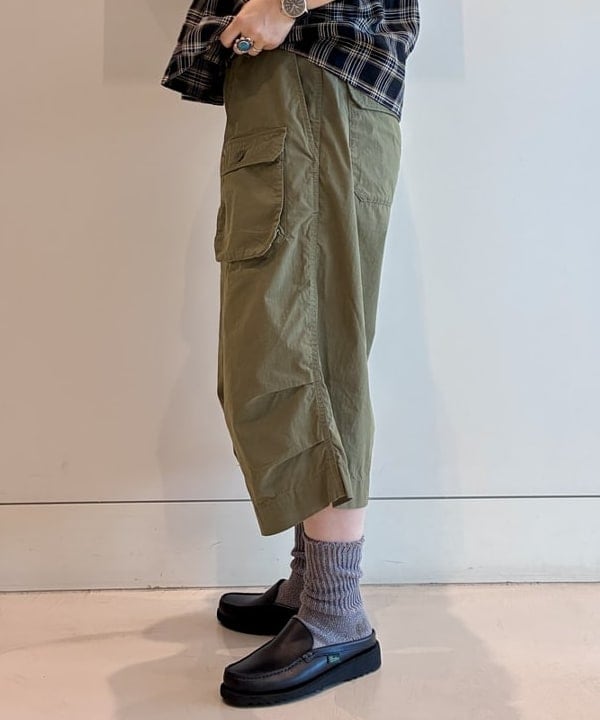 木村 梨香さんの「BEAMS WOMEN｜リネン チェック スモック シャツ」を使ったコーディネート