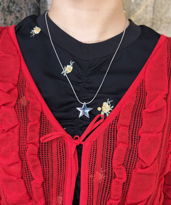 まゆちゃんさんの「BEAMS WOMEN｜メッシュ ストライプ カーディガン」を使ったコーディネート