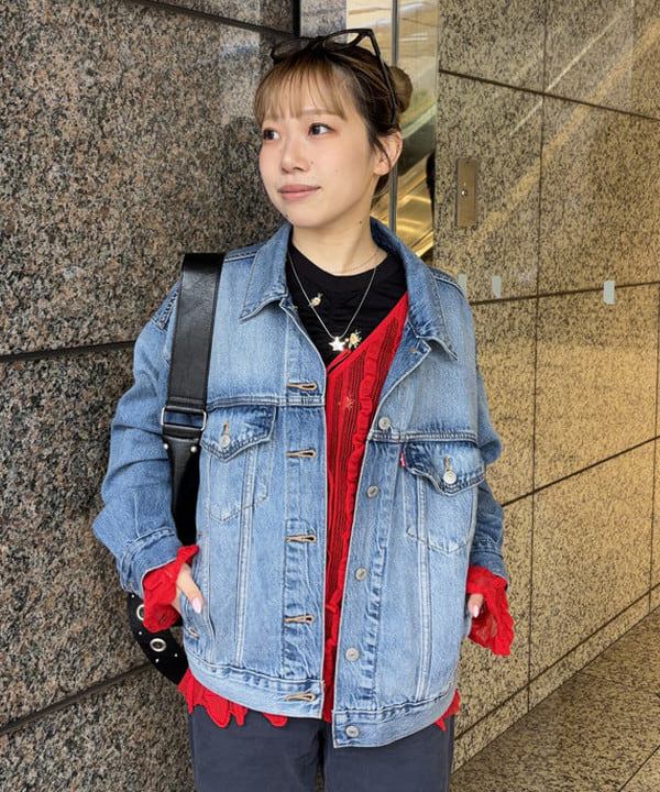 まゆちゃんさんの「BEAMS WOMEN｜メッシュ ストライプ カーディガン」を使ったコーディネート