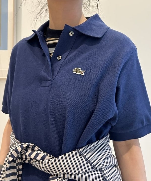 清水 彩乃さんの「BEAMS WOMEN｜エンブロイダリー マルチボーダー ショートスリーブ Tシャツ」を使ったコーディネート