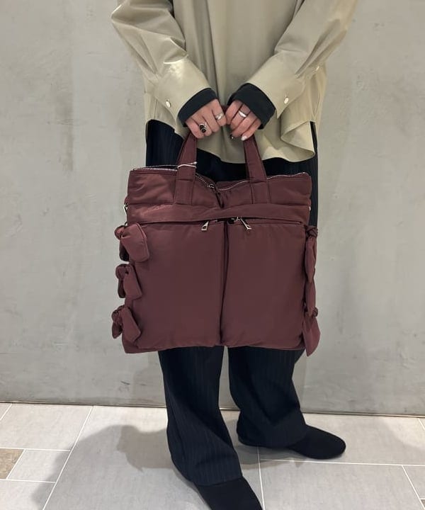 中平 あみさんの「BEAMS WOMEN｜【別注】Casselini / リボン ヘルメット バッグ」を使ったコーディネート