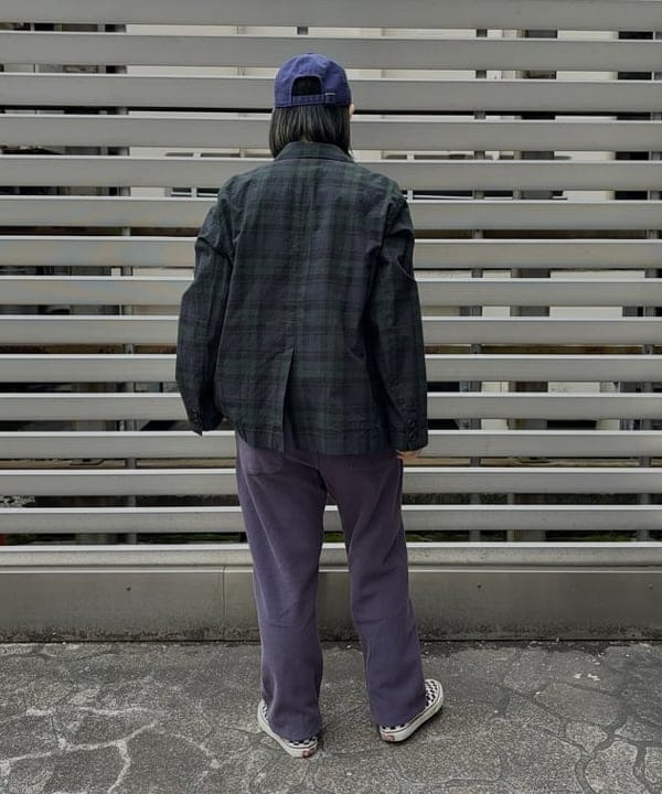 つぼさんの「BEAMS WOMEN｜チェック ダブル ジャケット」を使ったコーディネート