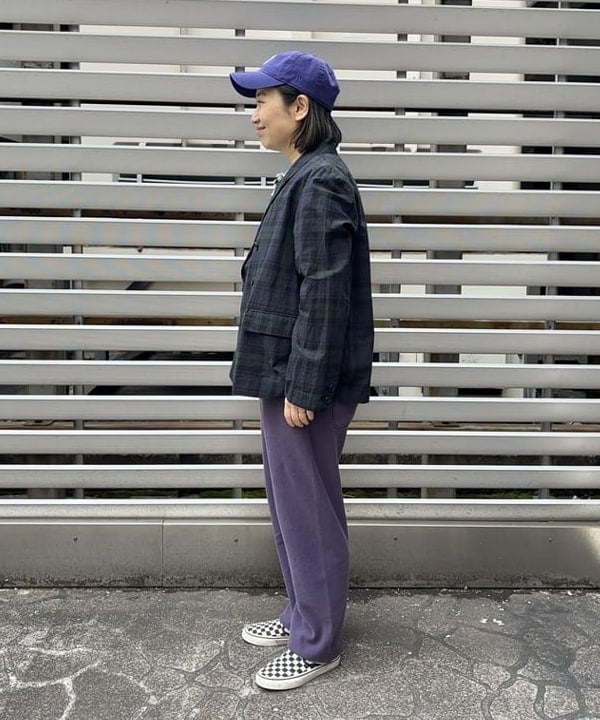 つぼさんの「BEAMS WOMEN｜チェック ダブル ジャケット」を使ったコーディネート