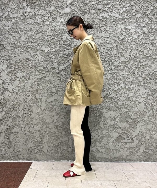 ササキさんの「BEAMS WOMEN｜リブ シャーリング カーディガン」を使ったコーディネート