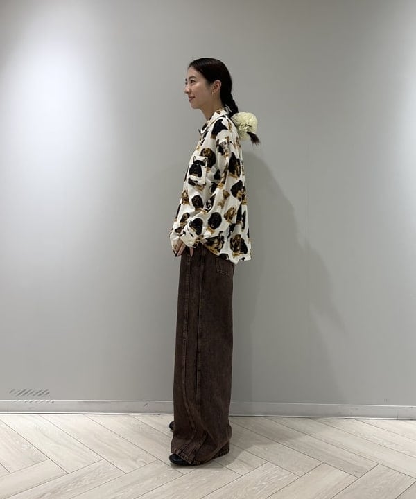 ササキさんの「BEAMS WOMEN｜【別注】PENNEY'S / 総柄 シャツ」を使ったコーディネート