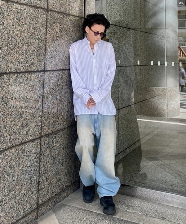 はるひむさんの「BEAMS WOMEN｜バックボタンシャツ」を使ったコーディネート