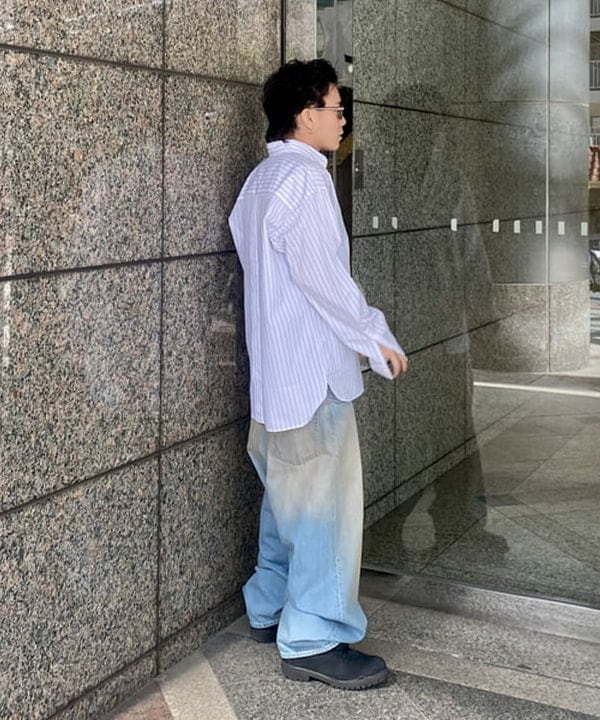 はるひむさんの「BEAMS WOMEN｜バックボタンシャツ」を使ったコーディネート