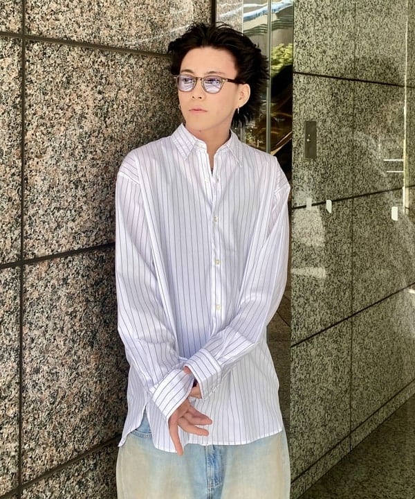 はるひむさんの「BEAMS WOMEN｜バックボタンシャツ」を使ったコーディネート