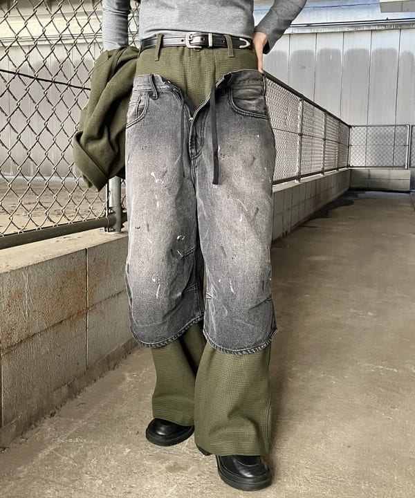 みやさかさんの「BEAMS WOMEN｜【別注】UNIVERSAL OVERALL / MESH WIDE JACKET」を使ったコーディネート