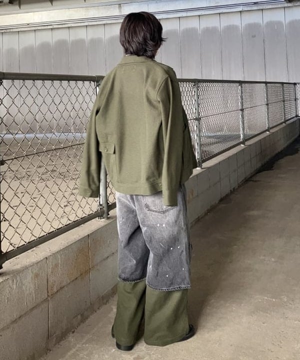 みやさかさんの「BEAMS WOMEN｜【別注】UNIVERSAL OVERALL / MESH WIDE JACKET」を使ったコーディネート