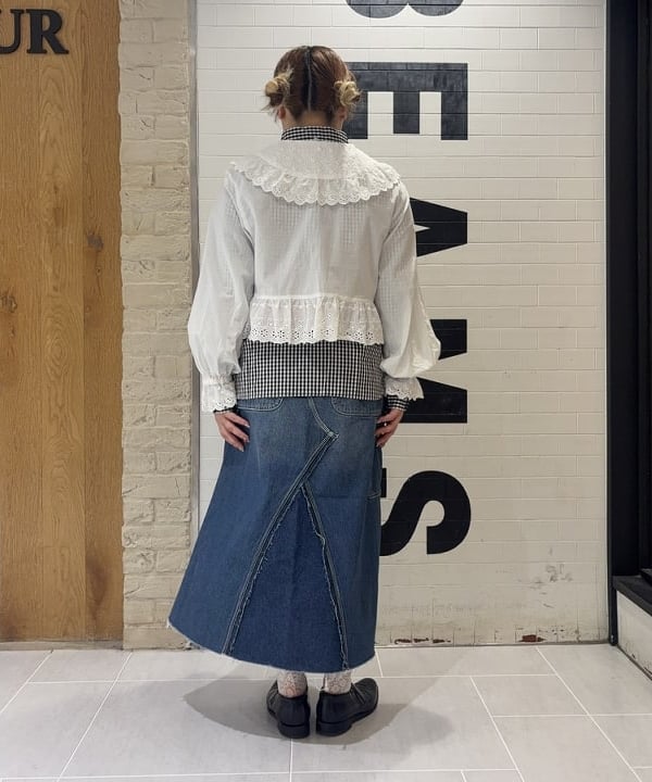 大石彩可さんの「BEAMS WOMEN｜【別注】BIGMAC / リペア スカート」を使ったコーディネート