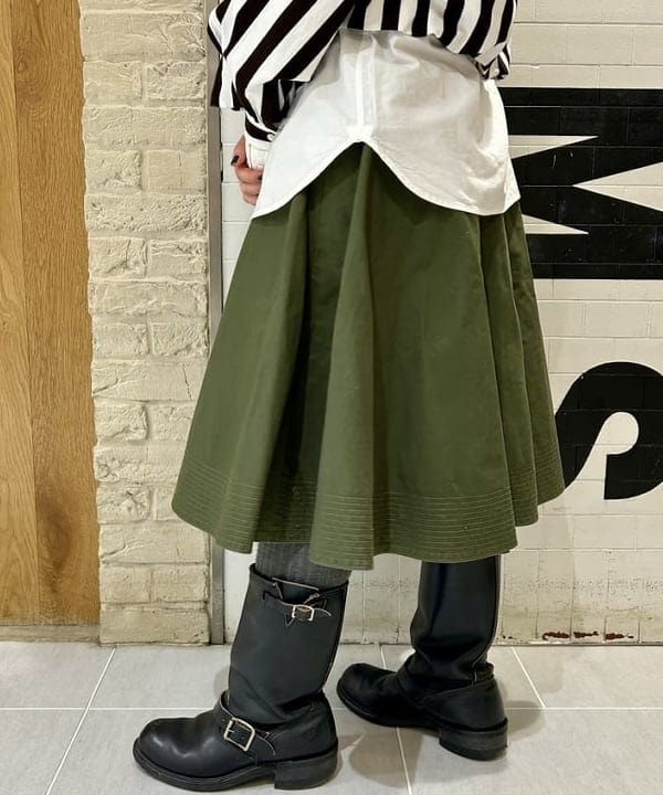 ナツハさんの「BEAMS WOMEN｜HAVERSACK / ストライプ シャツ」を使ったコーディネート