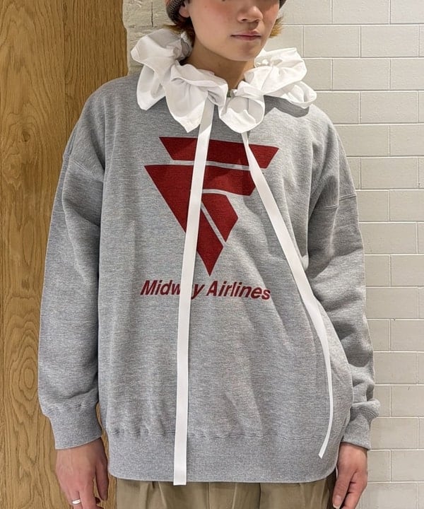 マツミヤさんの「BEAMS WOMEN｜【別注】GOOD ROCK SPEED / CP スウェット」を使ったコーディネート