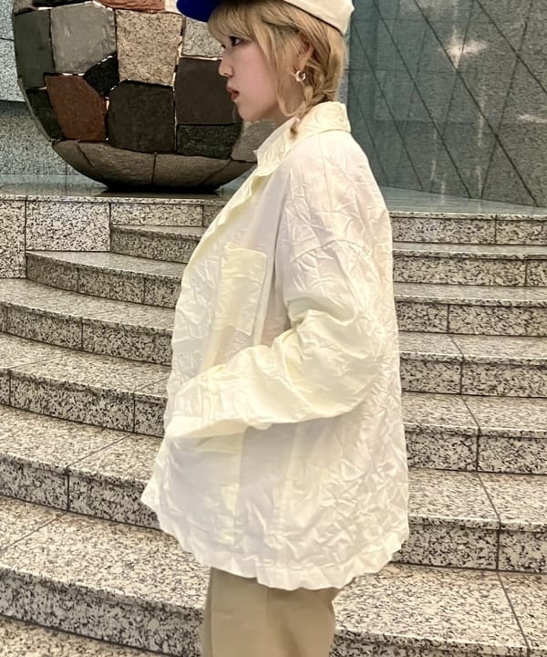 小原 もこさんの「BEAMS WOMEN｜マドラス チェック ブルゾン」を使ったコーディネート