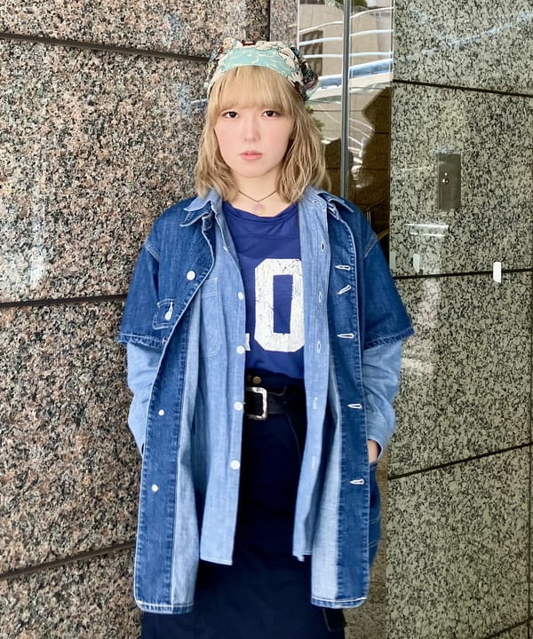 小原 もこさんの「BEAMS WOMEN｜ダブルニー タイト スカート」を使ったコーディネート