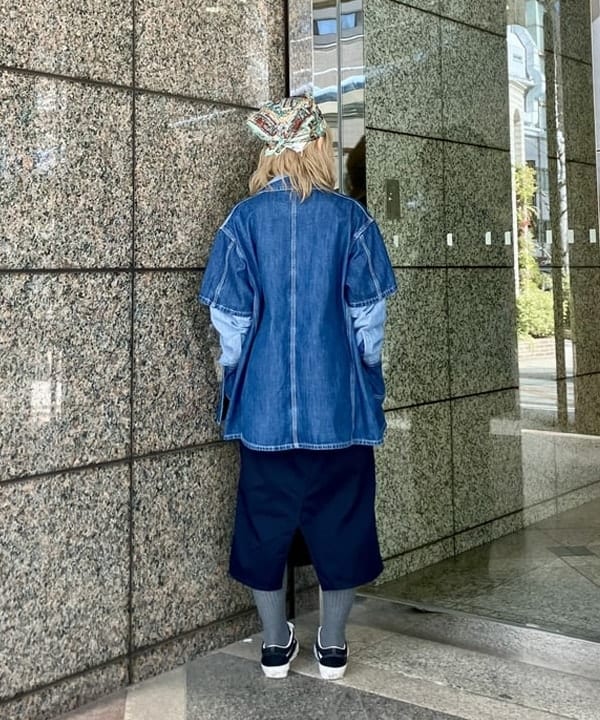 小原 もこさんの「BEAMS WOMEN｜ダブルニー タイト スカート」を使ったコーディネート