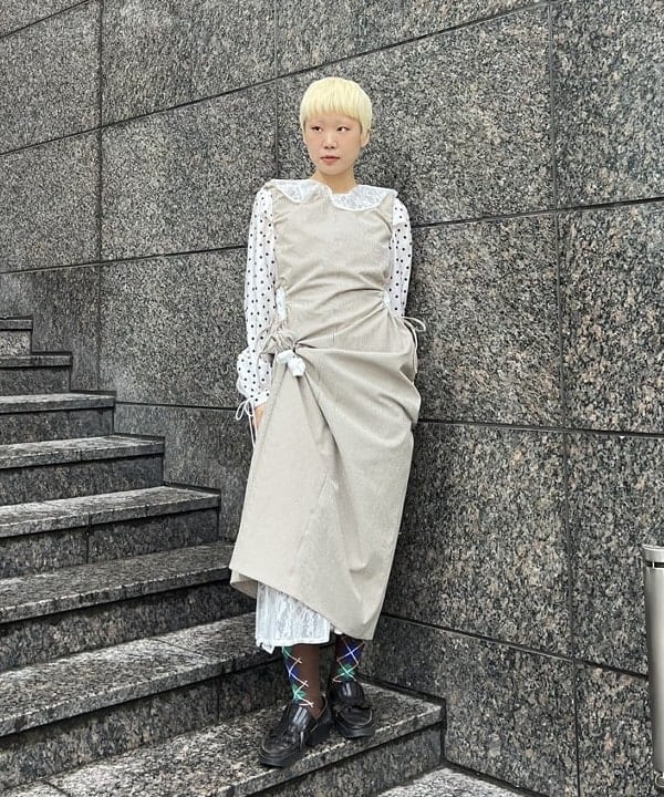 あさひさんの「BEAMS WOMEN｜フラワー ヘアゴム」を使ったコーディネート