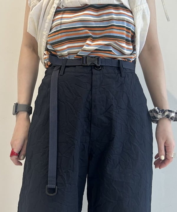 清水 彩乃さんの「BEAMS WOMEN｜チェック & デニム シュシュ 3SET」を使ったコーディネート