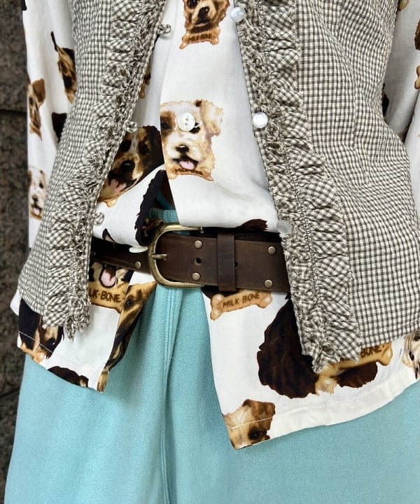 あさひさんの「BEAMS WOMEN｜スタッズ ベルト」を使ったコーディネート