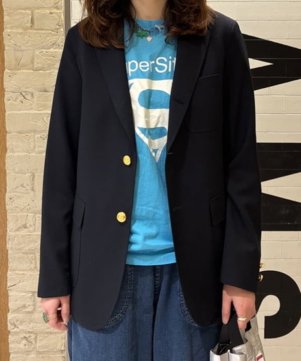 キラリさんの「BEAMS WOMEN｜コンバット ウール 3ボタン ブレザー」を使ったコーディネート